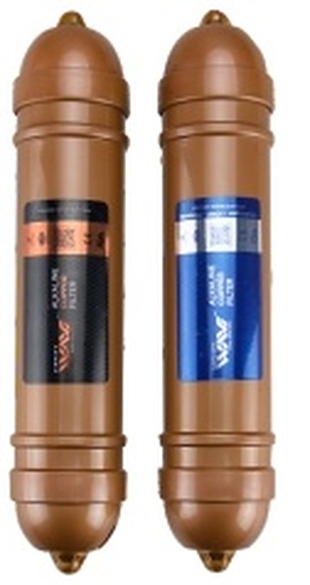 Alkaline copper filter cartridges