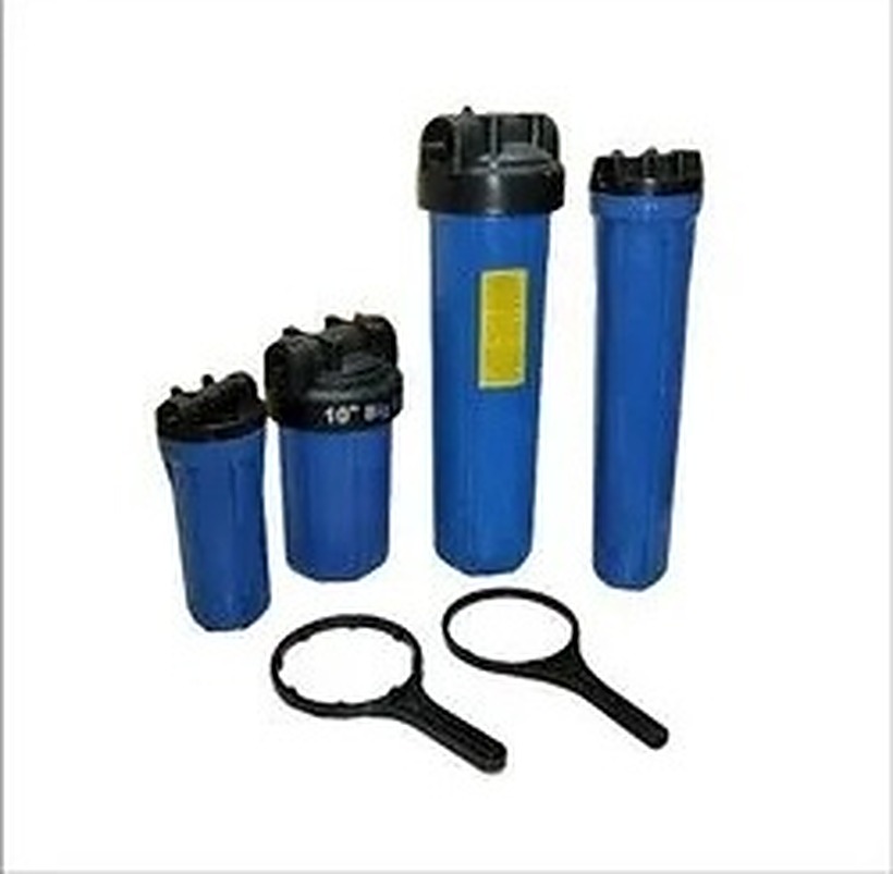 Jumbo and slim blue filter housings