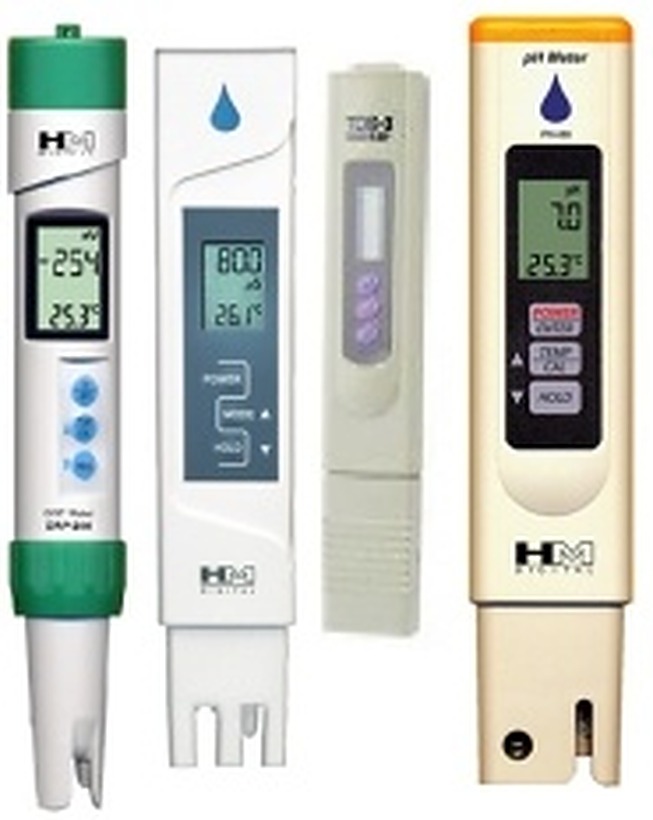 HM Digital TDS and pH meters